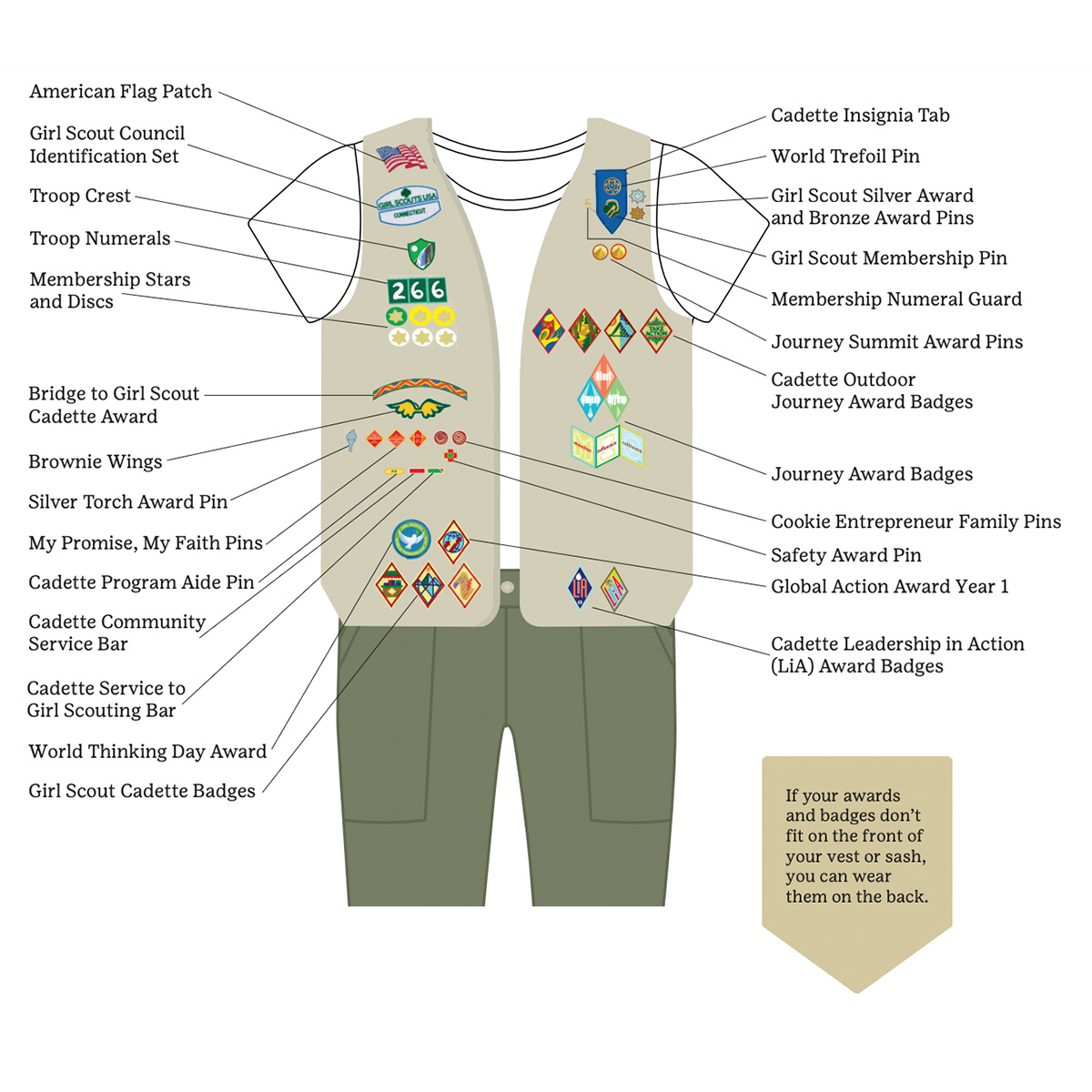 Adult Uniform Vest Patch
