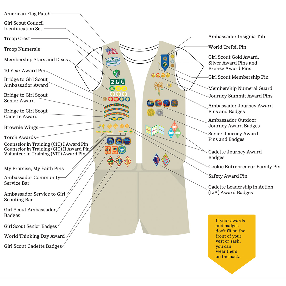 Troop Leader Mom: Getting Started with Girl Scout Daisies, Brownies, and  Juniors!: Vests vs. Sashes, Badges vs. Patches, and General Patch/Pin/Uniform  Tips