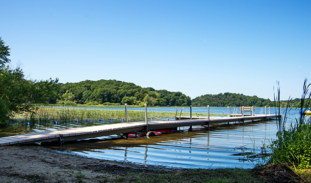 A dock on the water