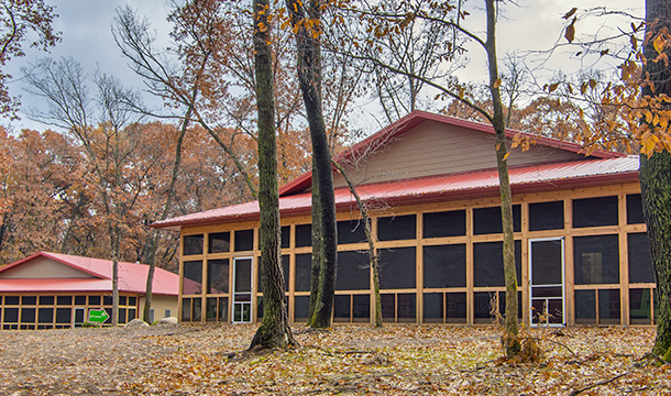 Morgan and Pinto cabins at Camp Elk River