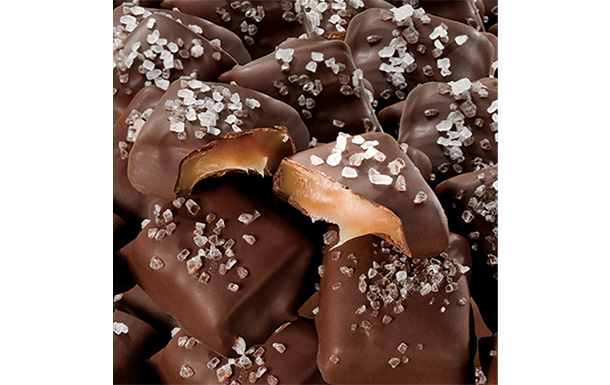 Dark Chocolate Sea Salt Caramels